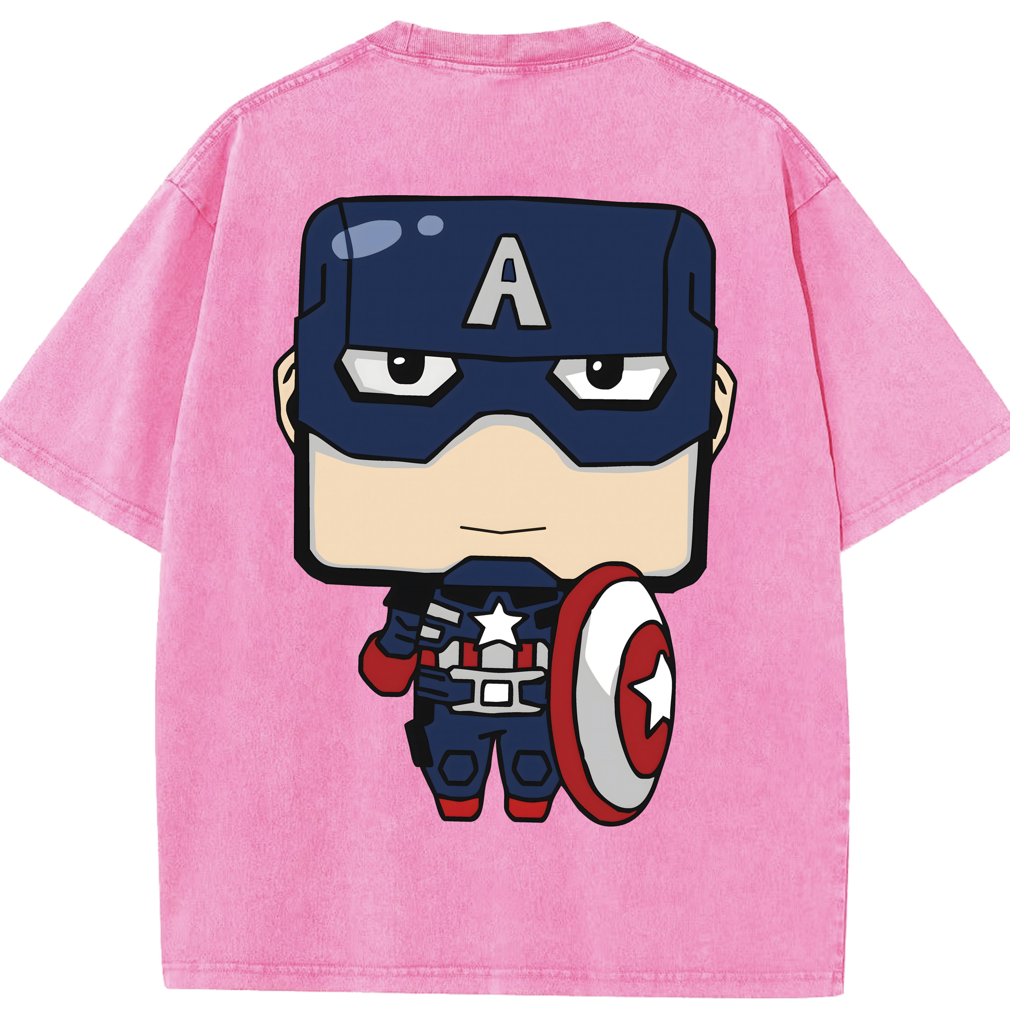 （画像用） アベンジャーズ The Avengers 綿100% ヴィンテージ風 半袖Tシャツ（背面プリント）